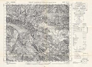 GSGS 4229 1:50,000 Gran Sasso D Italia Sheet 140 III