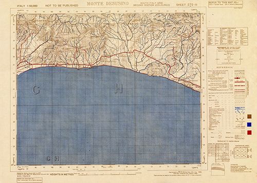 GSGS 4229 1:50,000 Monte Desusino v2 Sheet 272 III