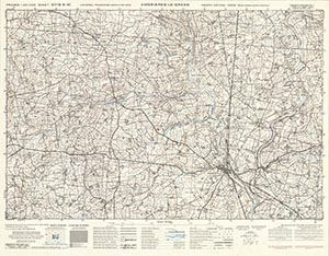 GSGS 4347 1:25,000 Ambrieres le Grand Sheet 37/08 SW (UTM Grid)