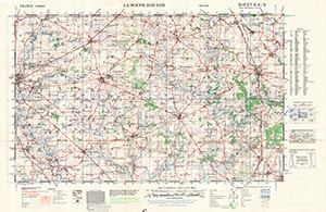 GSGS 4250 1:50,000 La Roche sur Yon Sheet 6K5