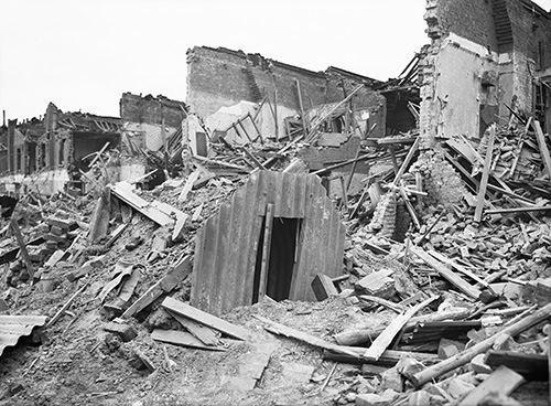 Bombed Anderson Shelter