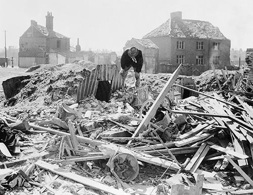 Bombed Anderson Shelter