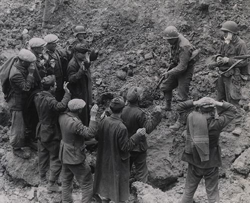 German troops and laborers