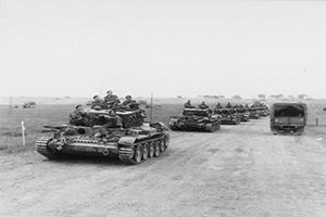 Cromwell tanks of the 2nd (Armoured Reconnaisance) Welsh Guards