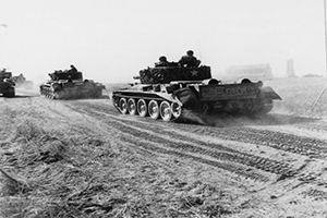 Cromwell tanks of the 2nd Northants Yeomanry