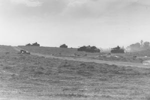 Browse Sherman tanks from 4th Canadian Armoured Division