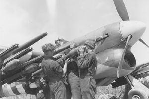 Browse Hawker Typhoon being rearmed