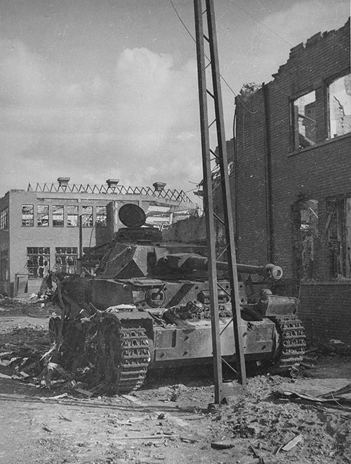 Panzerkampfwagen IV knocked out by Pat Barnett