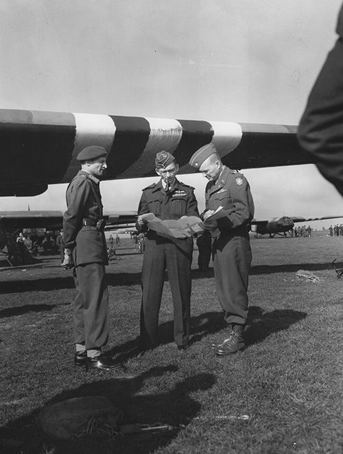 Air Chief Marshal Sir Arthur W Tedder and Lieutenant General F A M Browning