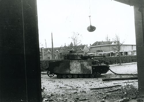 Panzer IV Ausf G put out combat