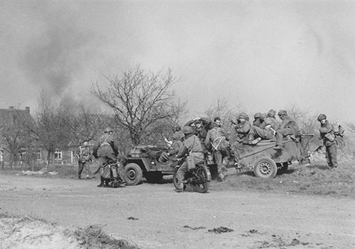 Airborne troops in Hamminkeln.