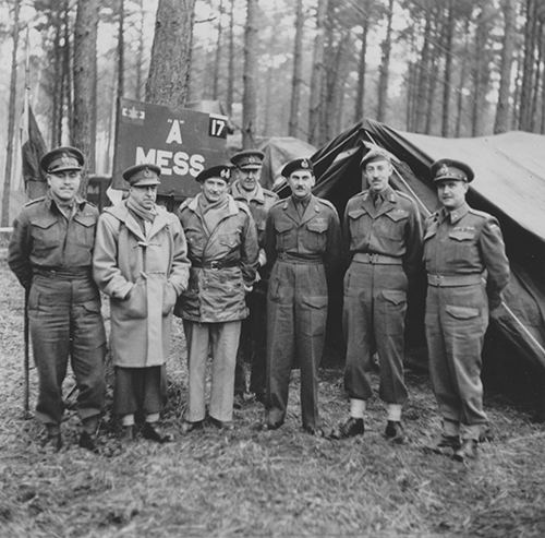 FM Montgomery with the men who ran Veritable.