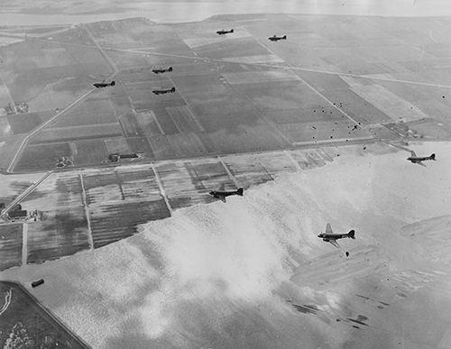 RAF Stirlings towing Horsa gliders