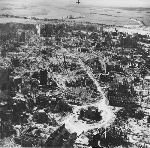 British Air Force's attack on Wesel