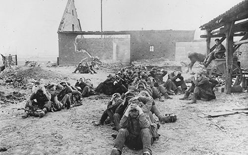 German soldiers, captured by American forces