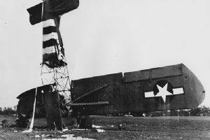 Crash landed US army glider at Wesel