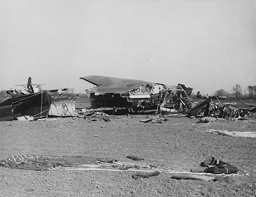 Crashed glider