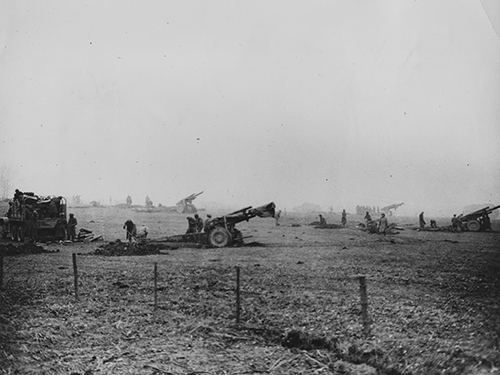 Members of the 969th field artillery battalion