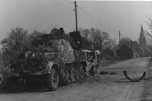 Knocked out German AFV