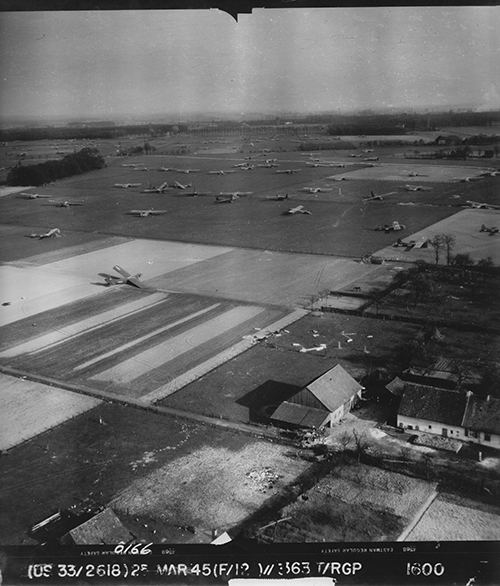 Aerial Photo Showing Airborne Gliders