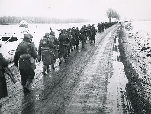 British troops advance in the Marche region