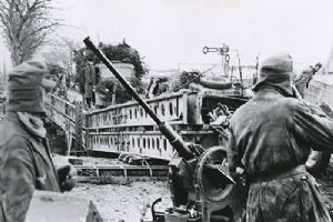 Browse German engineers hastily threw bridges across rivers