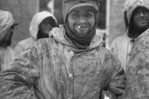 Browse German soldier in camouflaged winter clothing