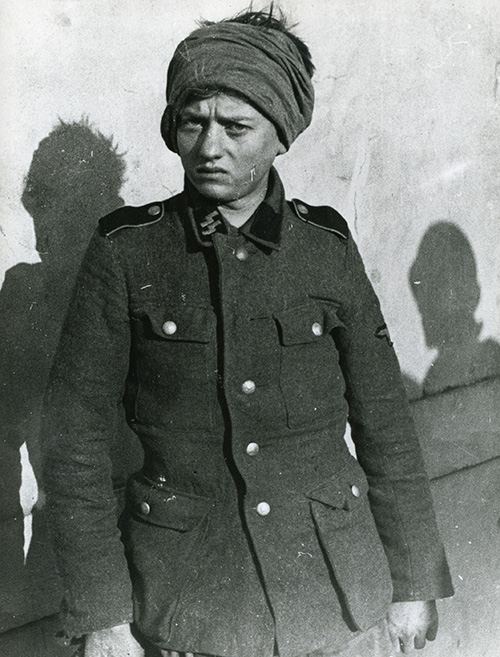 A teenage German soldier of an SS unit