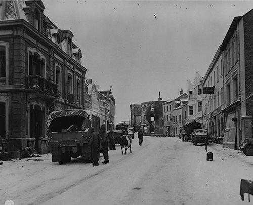 Residents of the town of Bastogne