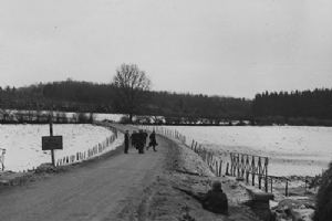 Browse A group of civilians at Bastogne