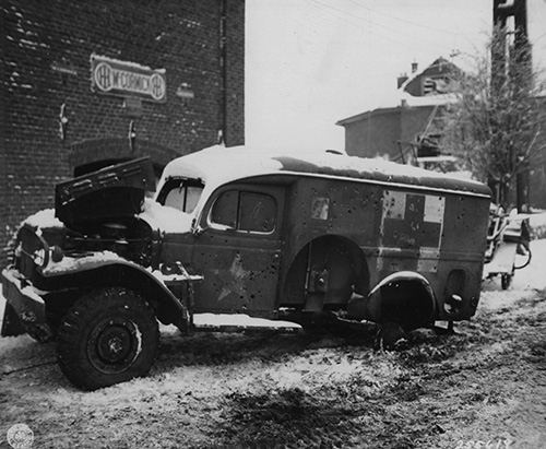 Red Cross ambulance of the 501st Medical Battalion