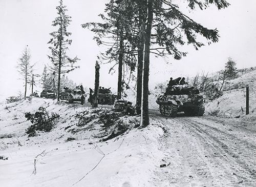 Column belonging to the 2nd Armoured Division