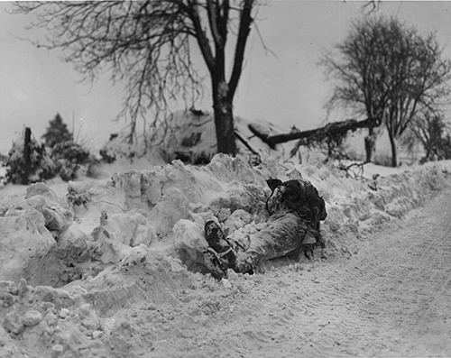 A German casualty at Bullingen