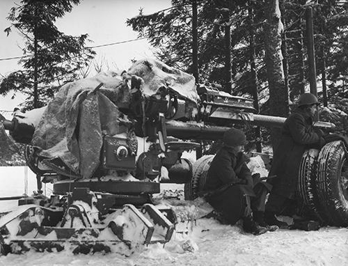 90mm Anti Tank gun belonging to 148th Field Artillery Bn