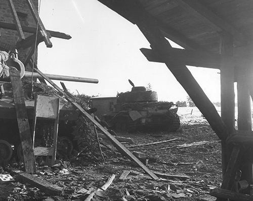 A tank of the 1st Bn, 26th Infantry Regt