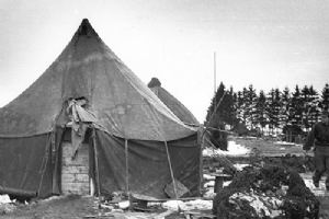 Browse German soldiers in American tents