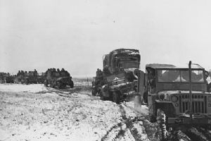 Browse Allied convoy carrying soldiers, supplies and munitions