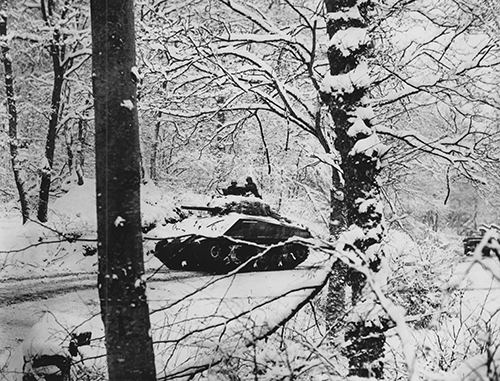 A Sherman M4 from 2nd Armored Division