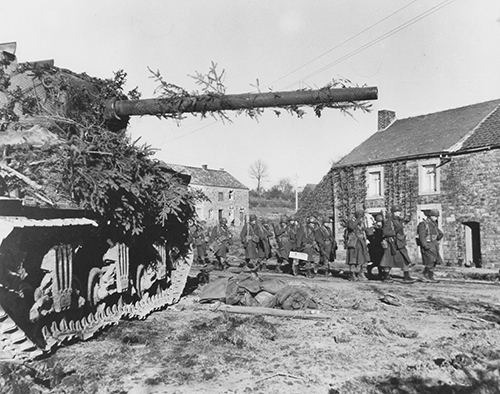 M4 Sherman tank stands guard in Enchenberg