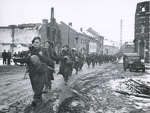 British soldiers of the 53rd (Welsh) Infantry Division