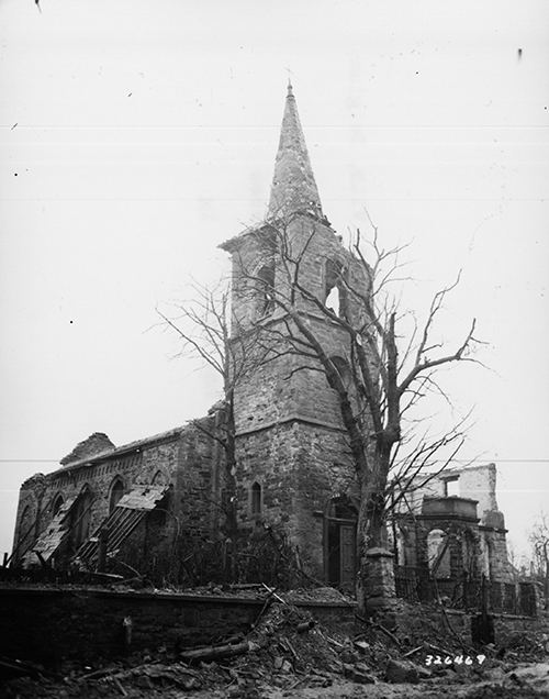 Ruins of a small church in St Vith