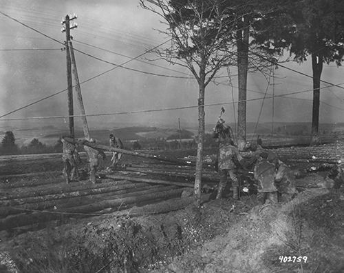 Constructing a plank and gravel road